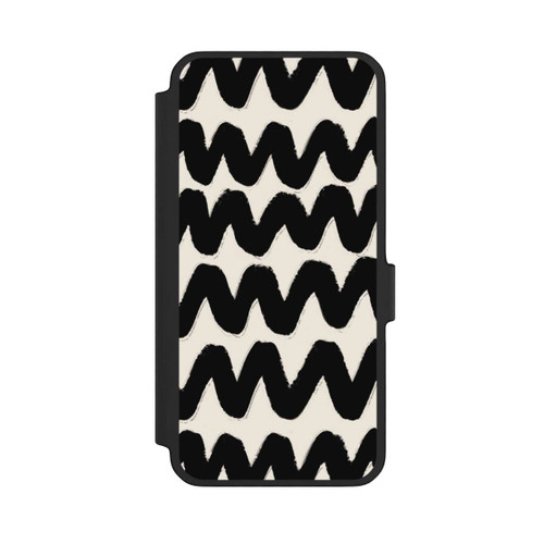 Samsung Galaxy A56 5G NIVOflip Black Waves Pattern