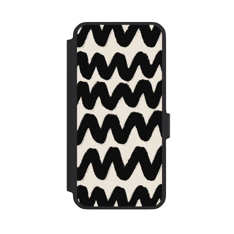 Galaxy A56 5G NIVOflip Black Waves Pattern