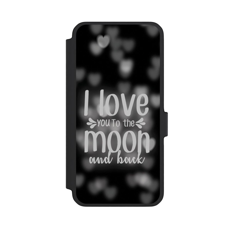 Galaxy A56 5G NIVOflip I Love You to The Moon And Back Black Hearts