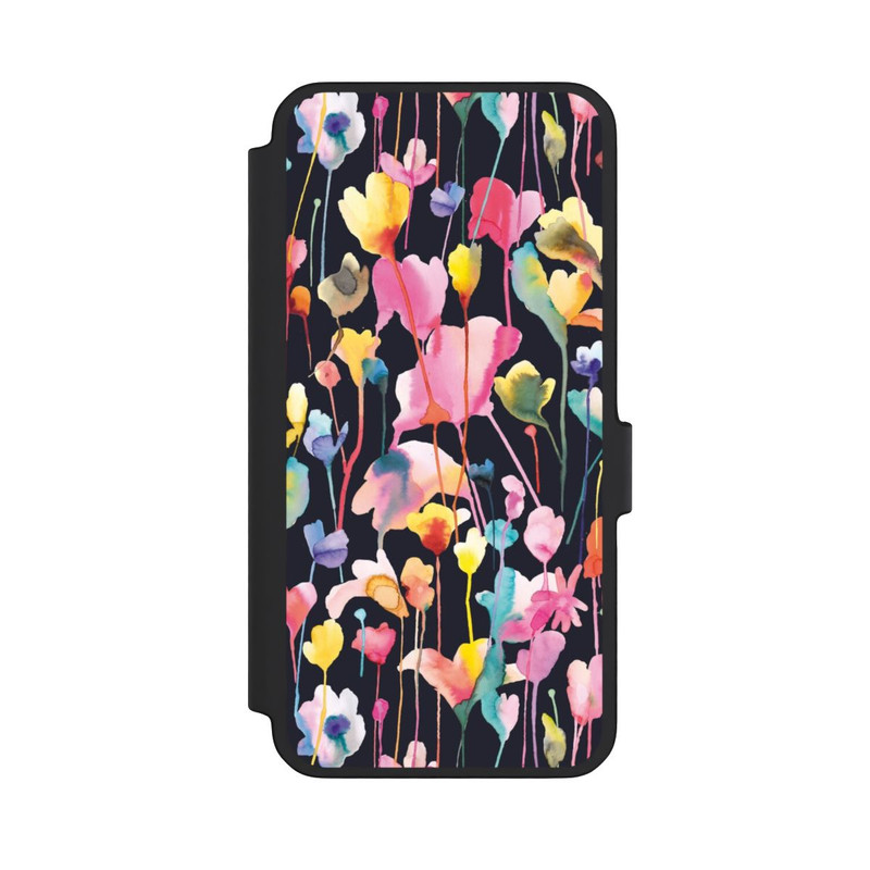 Galaxy A56 5G NIVOflip Wildblumen schwarz