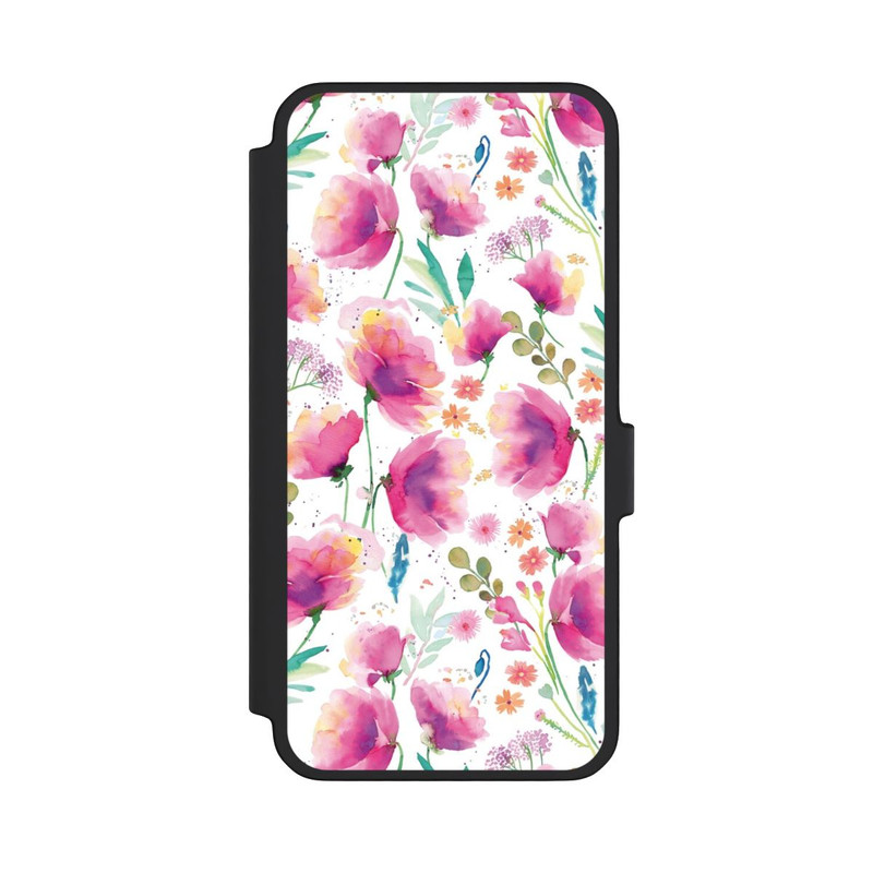 Galaxy A56 5G NIVOflip Abstrakte Mohnblumen aquarell