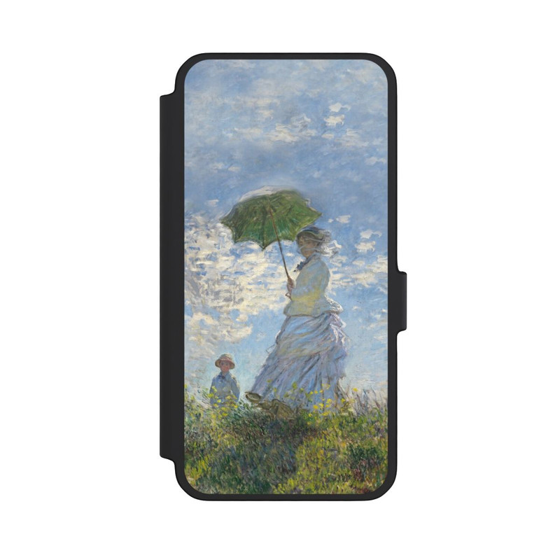 Galaxy A56 5G NIVOflip Frau mit Sonnenschirm - Monet