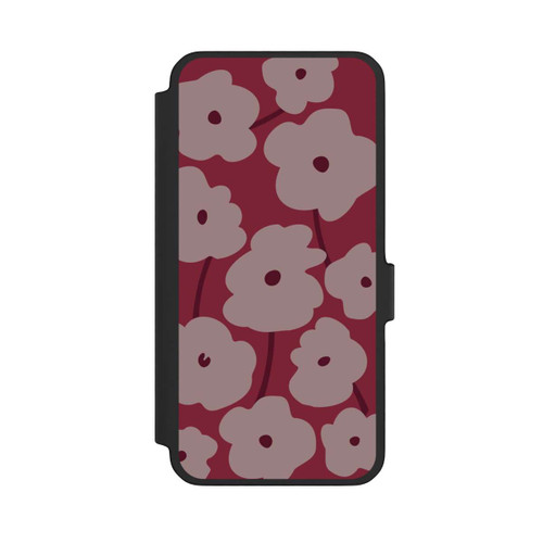 Samsung Galaxy A56 5G NIVOflip Minimalistic Flowers Bordeaux
