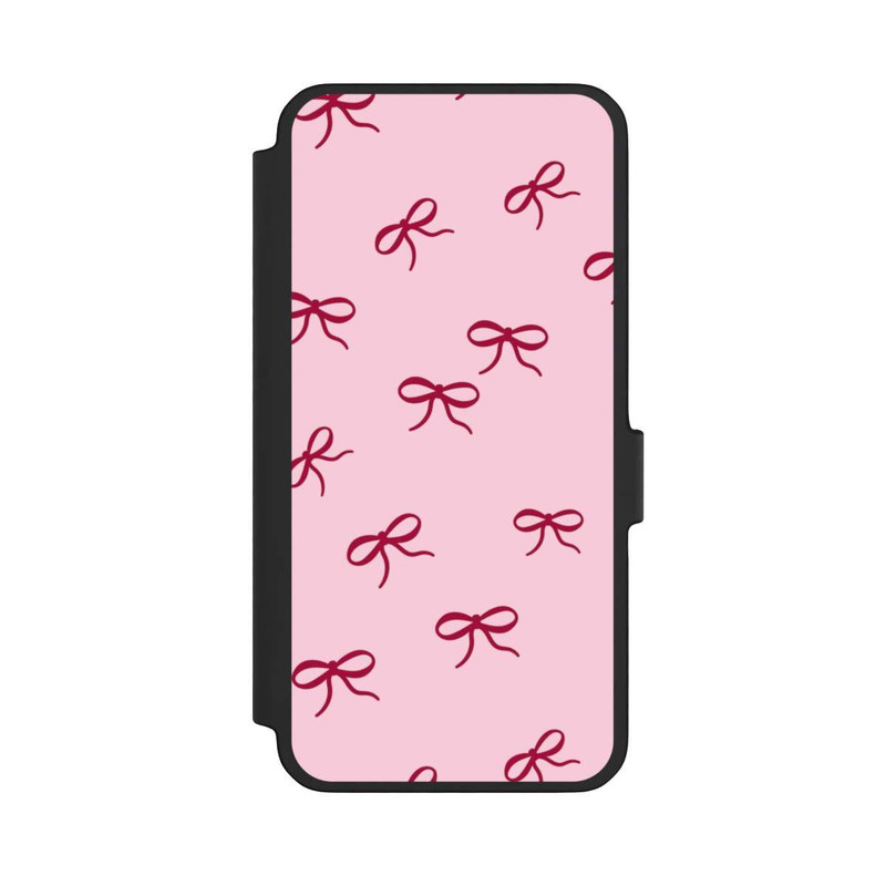 Galaxy A56 5G NIVOflip Schleifen Muster Rot Pink