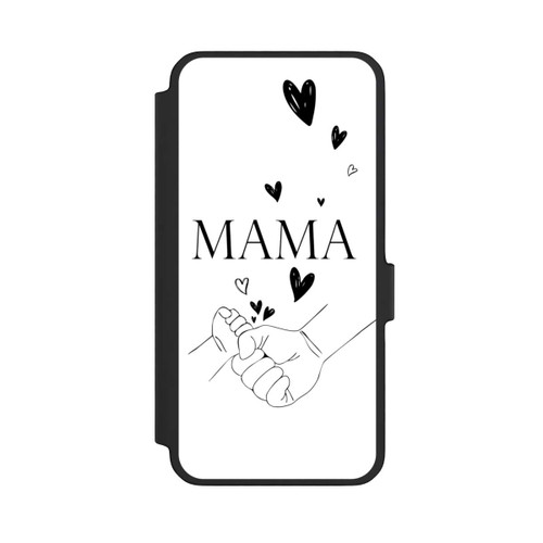 Samsung Galaxy A56 5G NIVOflip Muttertag Line Art Hände Schwarz Weiß