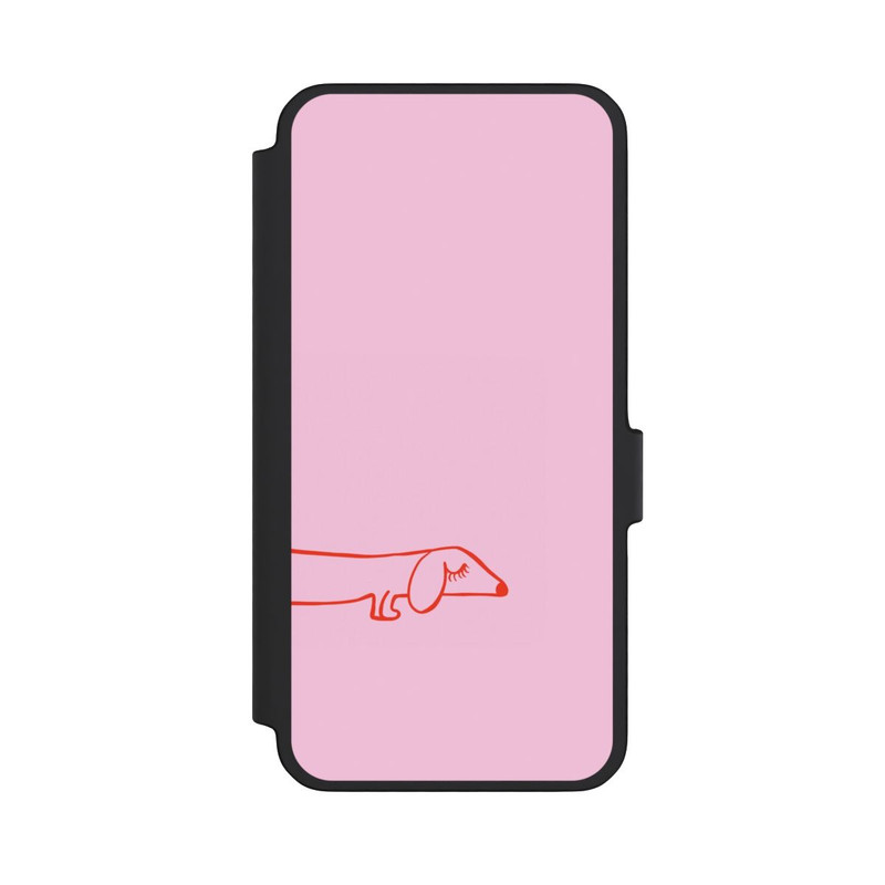 Galaxy A56 5G NIVOflip Dachshund Illustration Pink