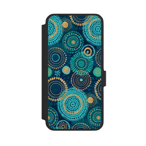 Samsung Galaxy A56 5G NIVOflip Blockprint India Teal Gold