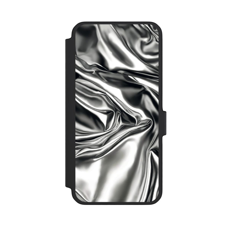 Galaxy A56 5G NIVOflip Glänzeder Chrome Silber Stoff mit KI