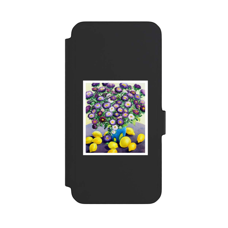 Galaxy A56 5G NIVOflip Purple Asters and Lemons by Christopher Ryland