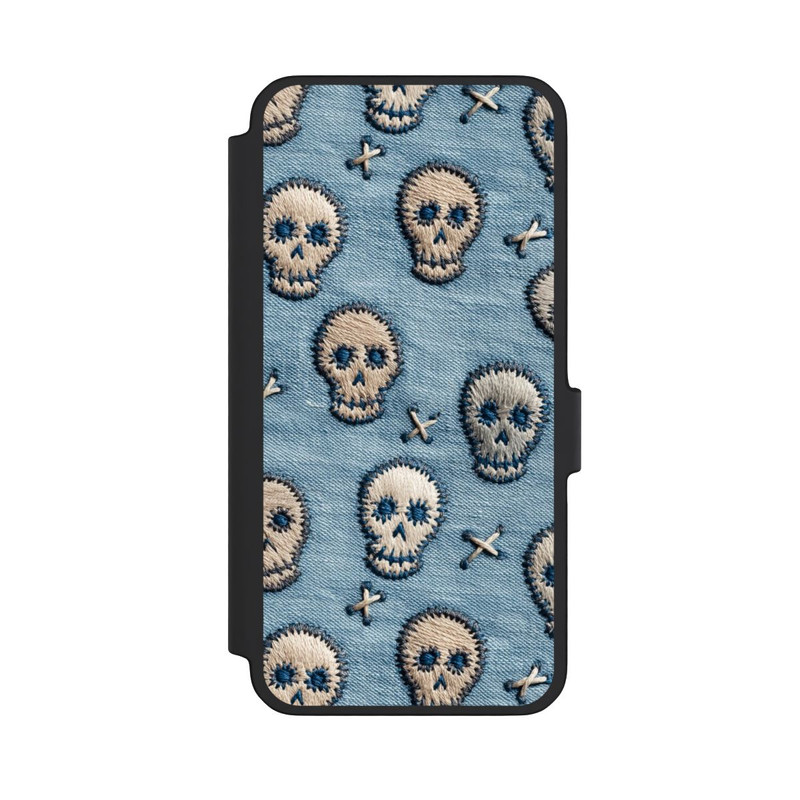 Galaxy A56 5G NIVOflip Skulls on Jeans Pattern