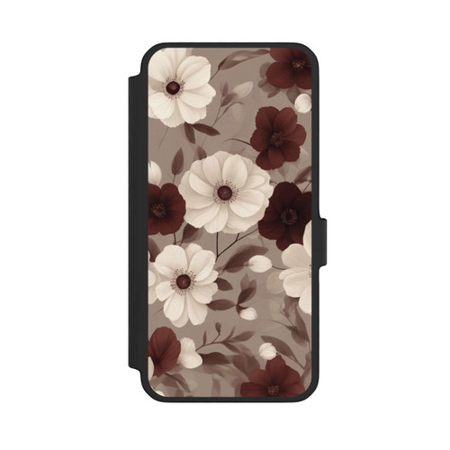 Samsung Galaxy A56 5G NIVOflip Negative Flower Bordeaux White with AI