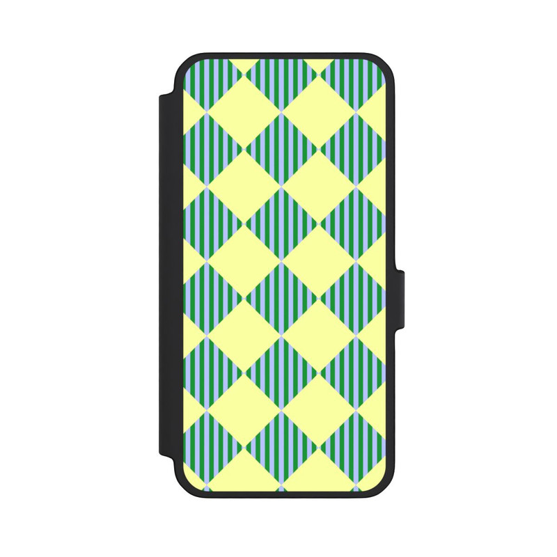 Galaxy A56 5G NIVOflip Diamond Pattern Yellow Green