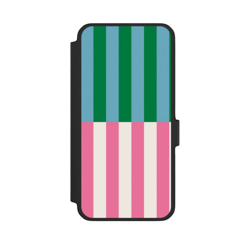 Samsung Galaxy A56 5G NIVOflip Motif Rayé Vert Rose