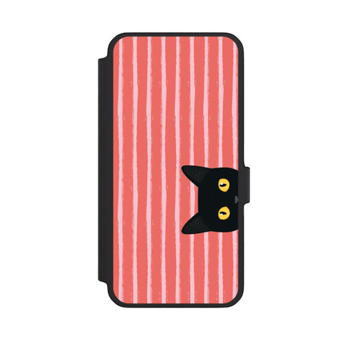 Samsung Galaxy A56 5G NIVOflip Schwarze Katze Gestreift Orange