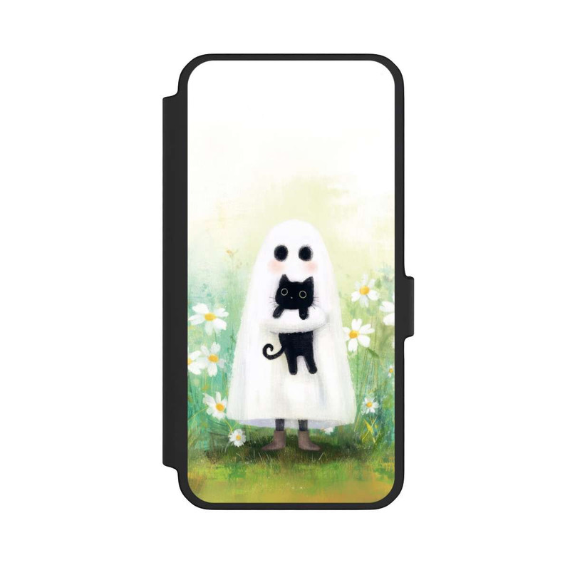 Galaxy A56 5G NIVOflip Geist und Katze Halloween mit KI