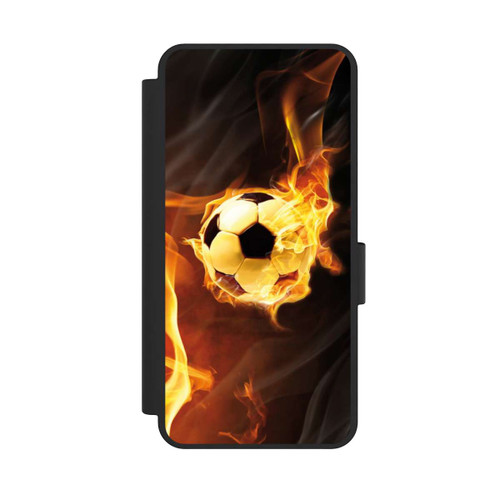 Samsung Galaxy S25 Edge NIVOflip Fußball in Flammen