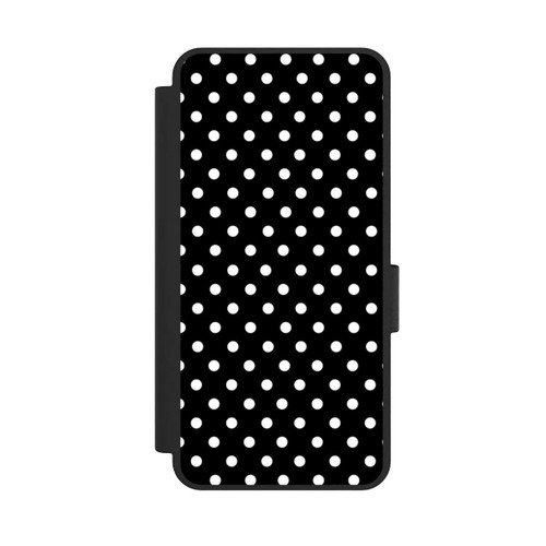 Samsung Galaxy S25 Edge NIVOflip Polka Dots Schwarz und Weiß