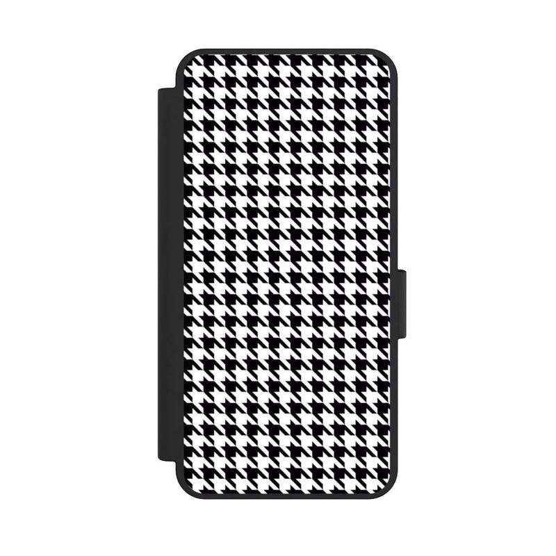 Galaxy S25 Edge NIVOflip Houndstooth black-white