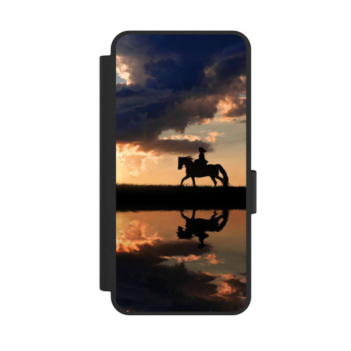 Samsung Galaxy S25 Edge NIVOflip Ausritt im Sonnenuntergang