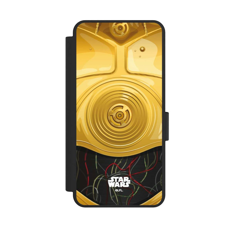 Galaxy S25 Edge NIVOflip C3PO Closeup