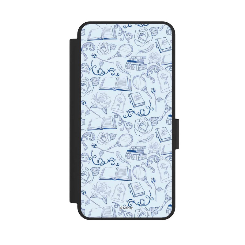 Galaxy S25 Edge NIVOflip Beauty and Beast Pattern Blue