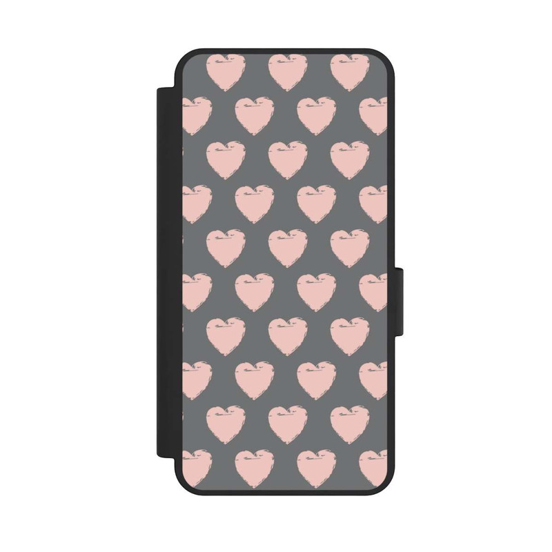 Galaxy S25 Edge NIVOflip Heart Pattern Pink