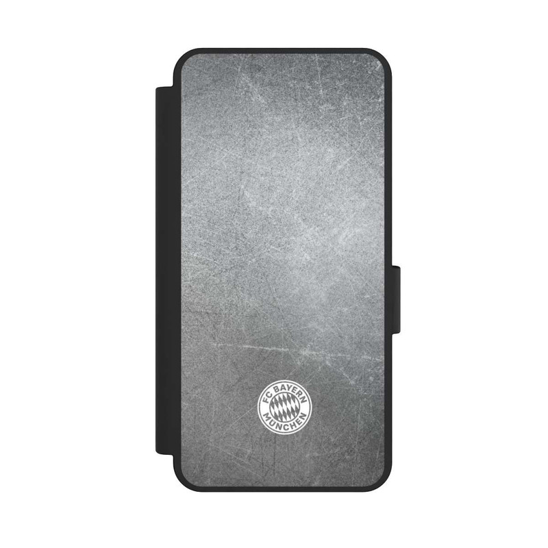 Galaxy S25 Edge NIVOflip Classic FCB Logo Small - White on Metal Look