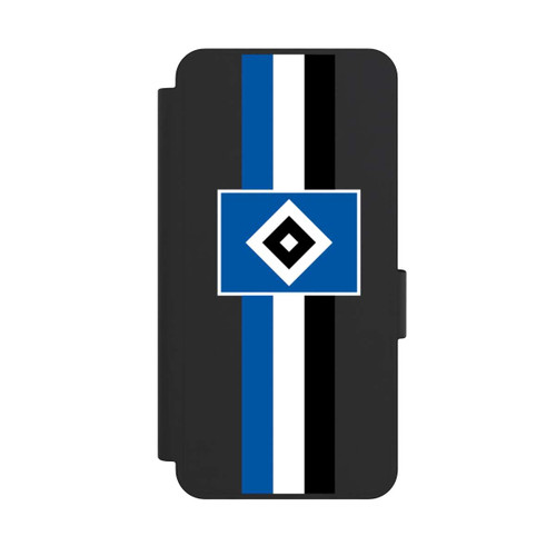 Samsung Galaxy S25 Edge NIVOflip HSV Streifen - Blau-Weiß-Schwarz - ohne Hintergrund