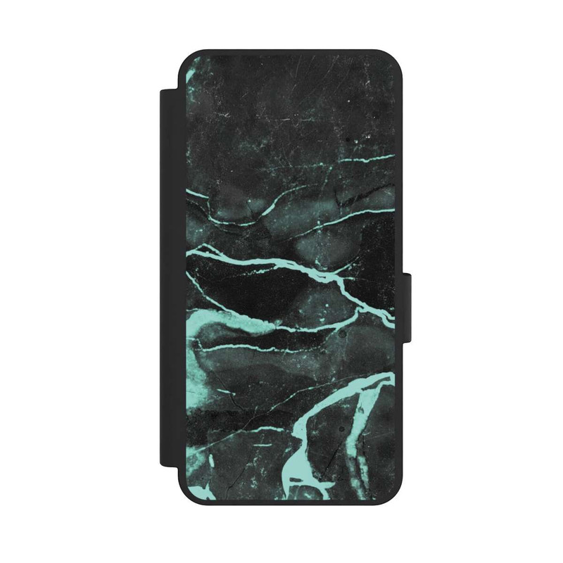 Galaxy S25 Edge NIVOflip Grauer und blauer Marmor