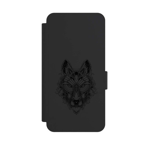 Samsung Galaxy S25 Edge NIVOflip Wolf Mandala ohne Hintergrund