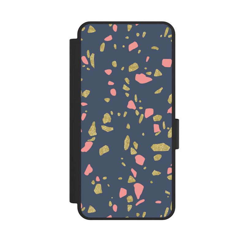Galaxy S25 Edge NIVOflip Terazzo Gold-Optik