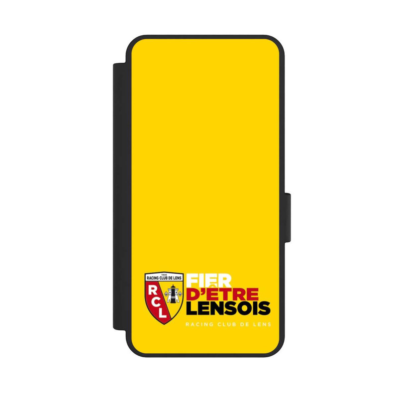 Galaxy S25 Edge NIVOflip Fond Logo RCL Jaune