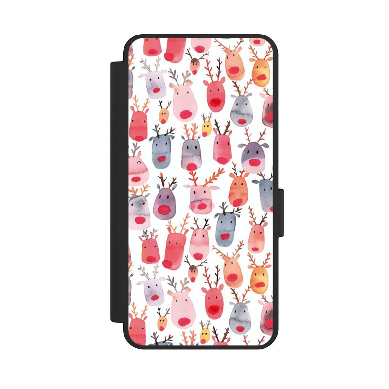 Galaxy S25 Edge NIVOflip  Niedliches Rentieraquarell