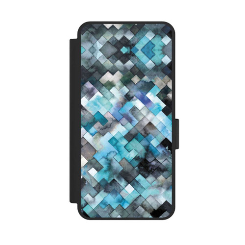 Samsung Galaxy S25 Edge NIVOflip Moody Geometry Blue