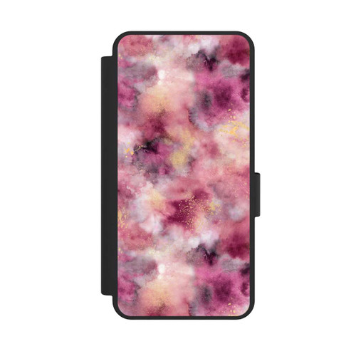 Samsung Galaxy S25 Edge NIVOflip Rauchiges Marmoraquarell rosa