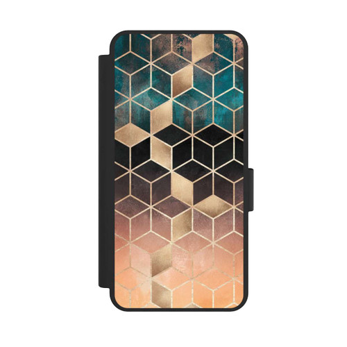 Samsung Galaxy S25 Edge NIVOflip Ombre Traum Würfel Gold Druck