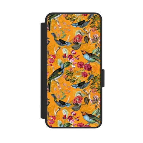 Samsung Galaxy S25 Edge NIVOflip Tapete mit Vögeln und Blumen