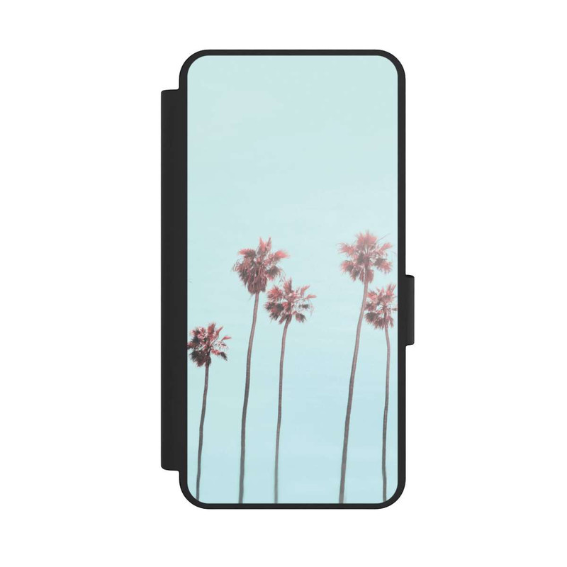 Galaxy S25 Edge NIVOflip Paradis des palmiers de plage rose