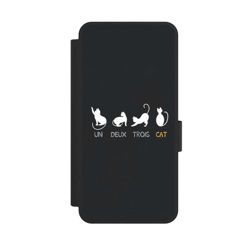 Galaxy S25 Edge NIVOflip Un Deux Trois Cat