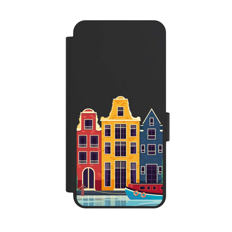 Galaxy S25 Edge NIVOflip Amsterdam Grachtenhäuser