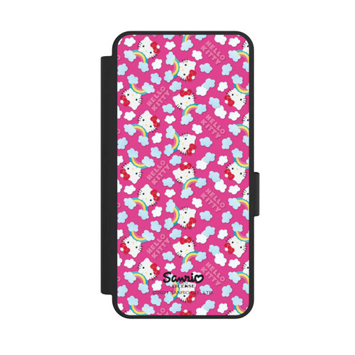 Samsung Galaxy S25 Edge NIVOflip Hello Kitty Regenbogenmuster