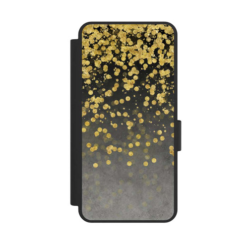 Samsung Galaxy S25 Edge NIVOflip glänzender Goldregen