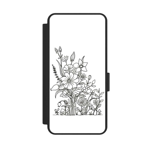 Samsung Galaxy S25 Edge NIVOflip Flowers Line Art