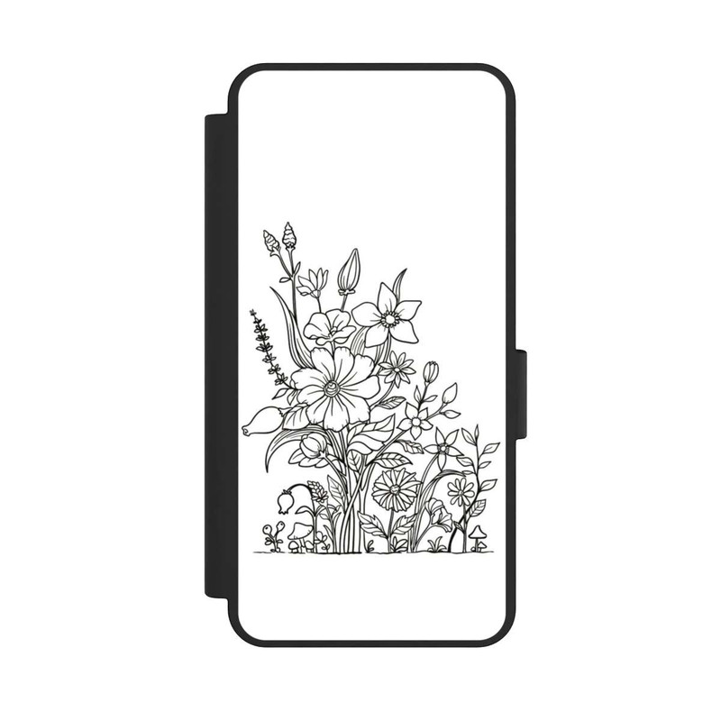 Galaxy S25 Edge NIVOflip Flowers Line Art