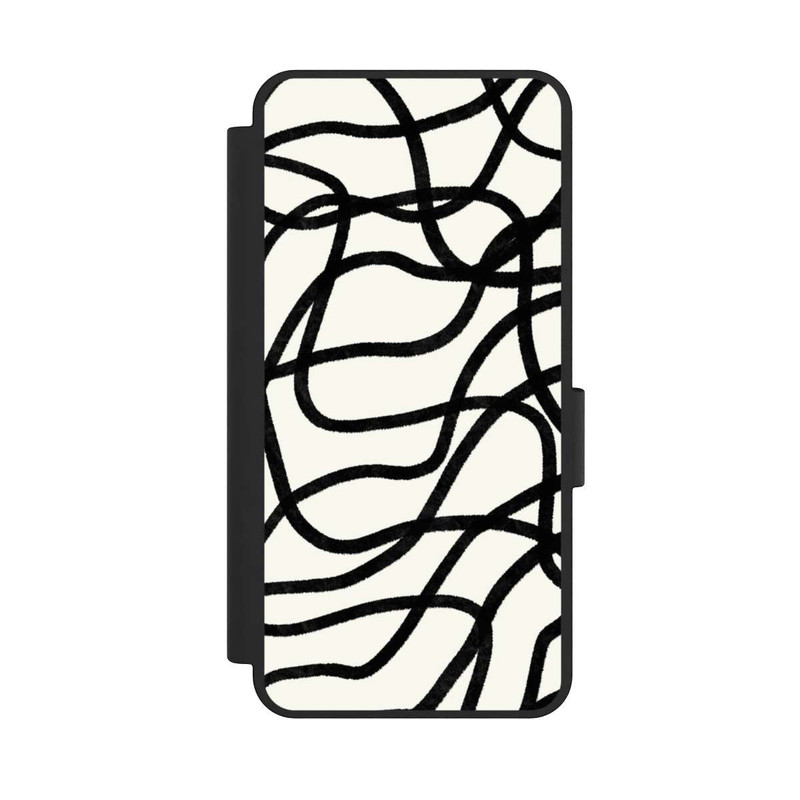 Galaxy S25 Edge NIVOflip Lignes noires