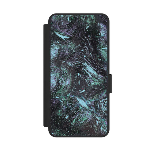 Samsung Galaxy S25 Edge NIVOflip Abstrakt tropfender Staub lila