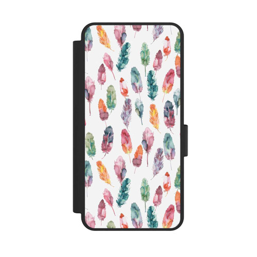 Samsung Galaxy S25 Edge NIVOflip Aquarellfedern Boho