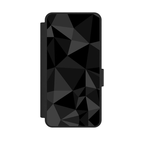 Samsung Galaxy S25 Edge NIVOflip Polygonmuster schwarz
