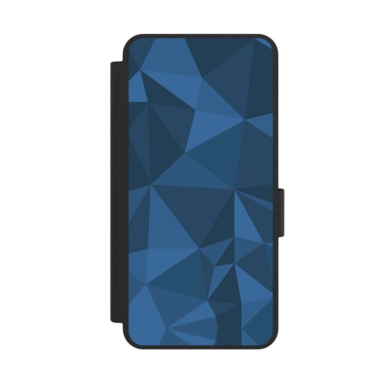 Galaxy S25 Edge NIVOflip Polygon Pattern Blue