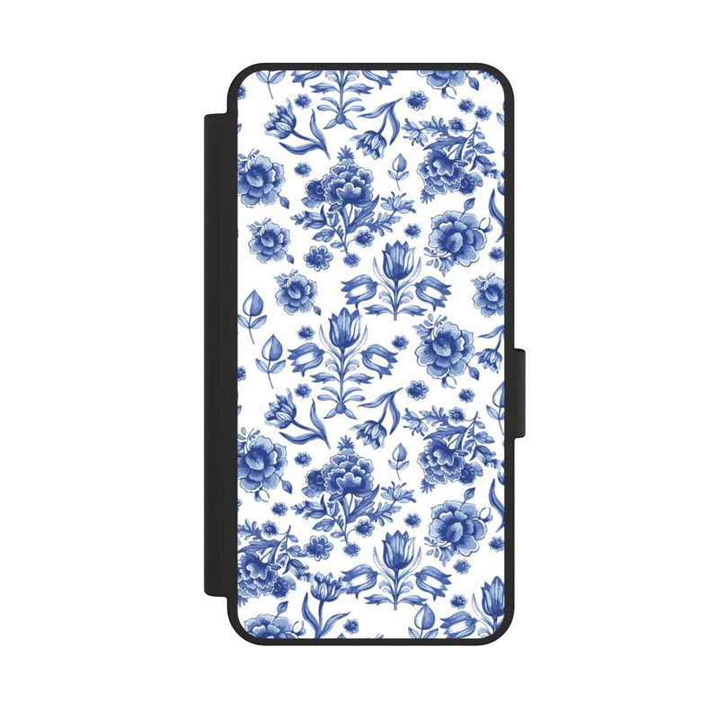 Galaxy S25 Edge NIVOflip Motif à Fleurs - Faïence de Delft
